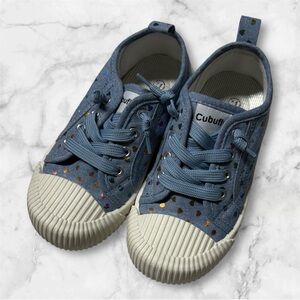 Cubufly Sneakers with Blue and Multicolor heart Accents girls size 11